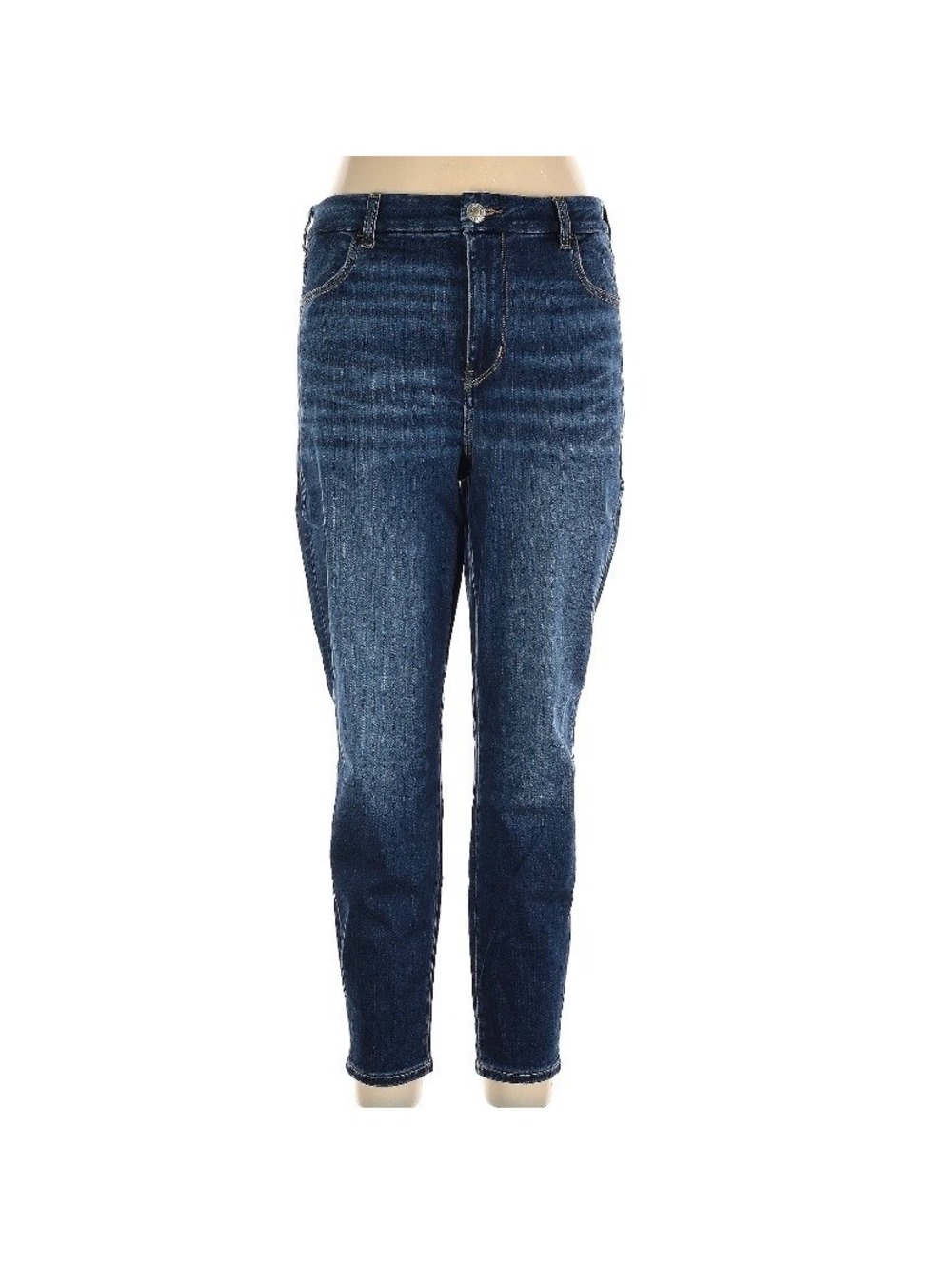 American Eagle Outfitters Dark Wash Skinny Leg High Rise Jeans Size 12 Short